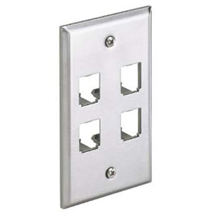 Panduit Mini-Com 4 Sockets Single Gang Faceplate - CFP4SY