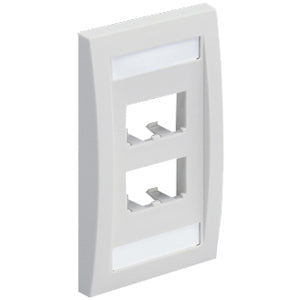 Panduit Mini-Com 4 Sockets Single Gang Faceplate - CFPE4IGY