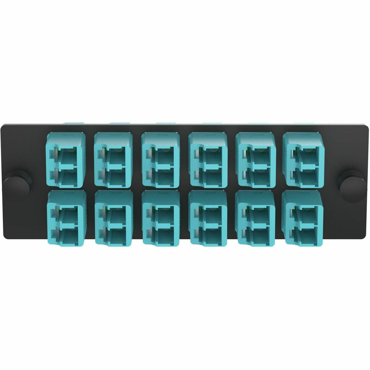 Panduit Opticom Fiber Adapter Panel, OM4, 12 LC Duplex, Aqua - FAP12WAQDLCZ