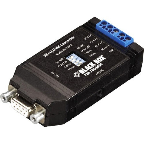 Black Box Async RS232 to RS422/485 Interface Converter - DB9 to Terminal Block - IC820A