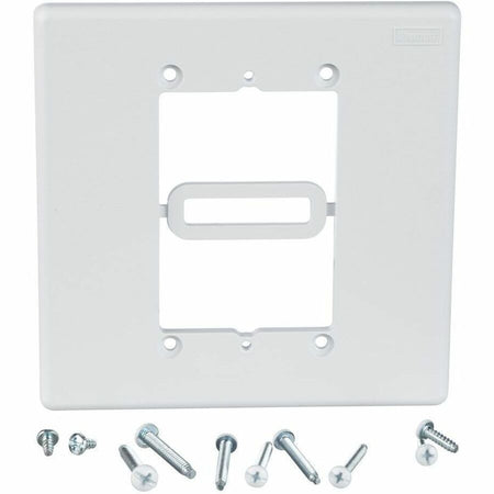 Panduit Wall adapter, reduces double gang opening to single gang opening, White - MIWBAWH
