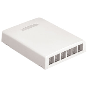 Panduit NetKey 6 Sockets Surface Mounting Box - NK6BXWH-AY