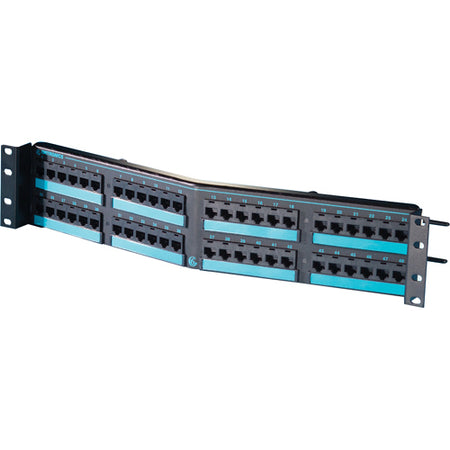 Ortronics Clarity 6 OR-PHA66U48 Angled Cat6 High Density 48-Port Network Patch Panel - PHA66U48