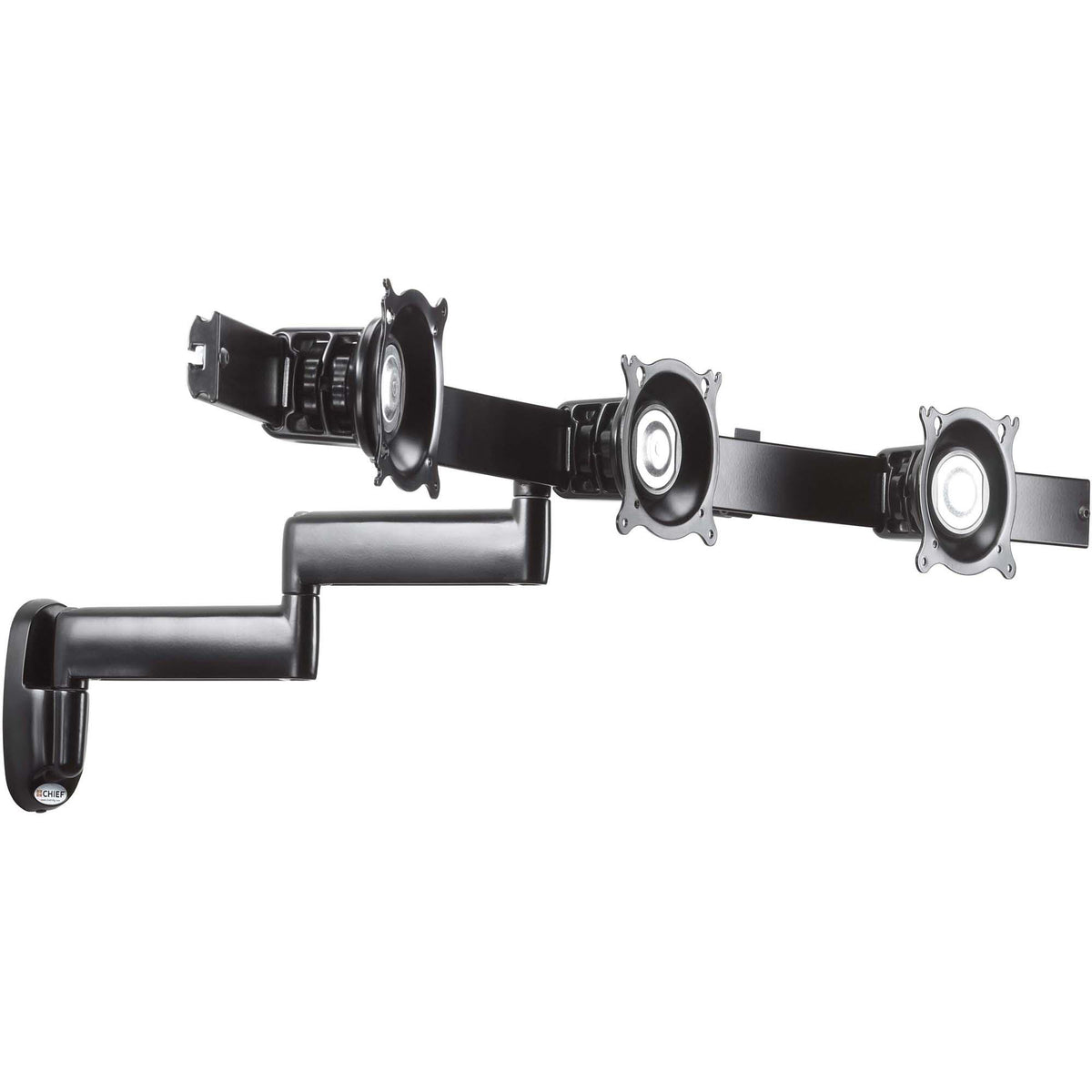 Chief KWD320 Triple Horizontal Monitor Arm Wall Mount - KWD320B