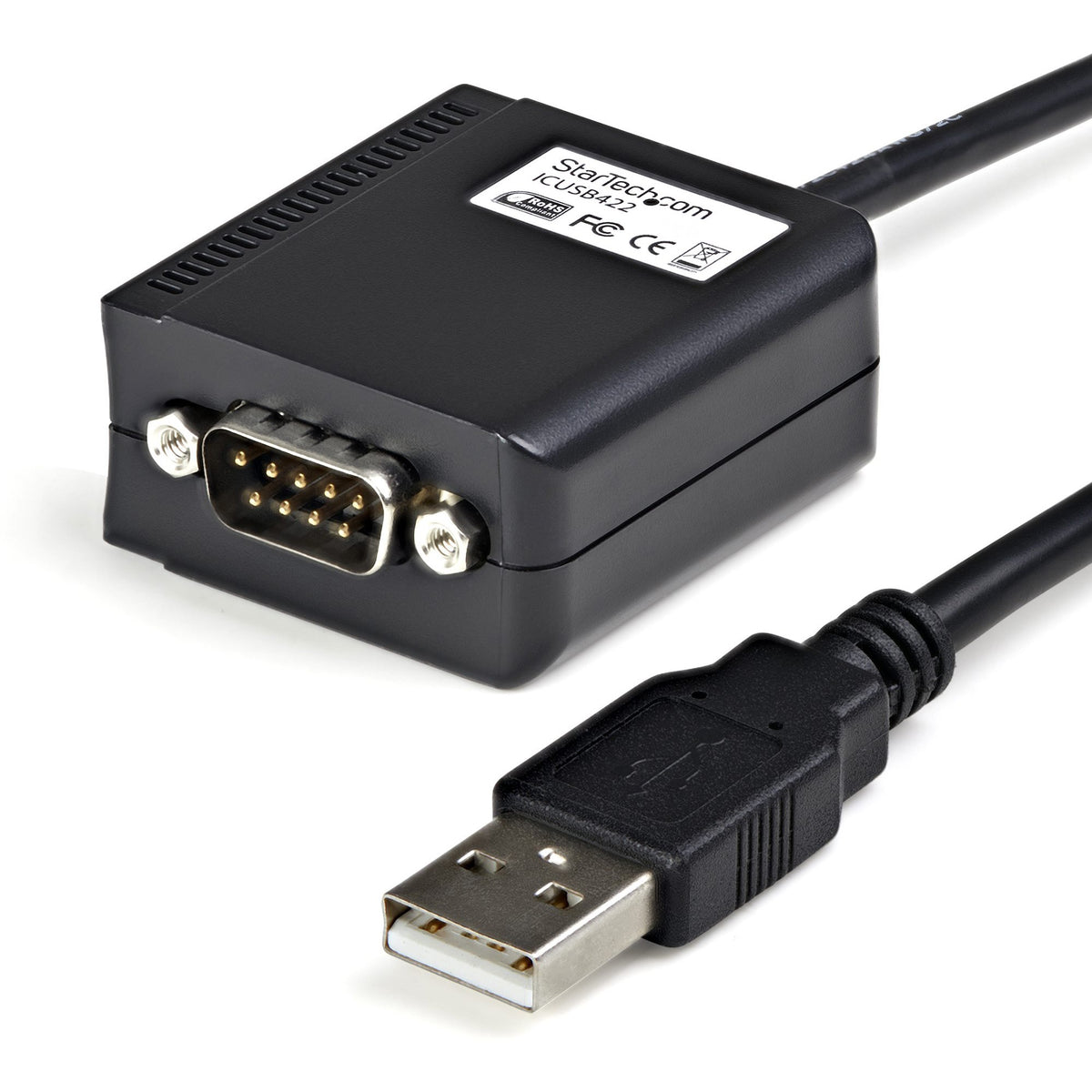 StarTech.com 6ft (1.8m) 1-Port Professional RS422/485 USB Serial Cable Adapter with COM Retention, USB to RS422 Adapter - TAA - ICUSB422