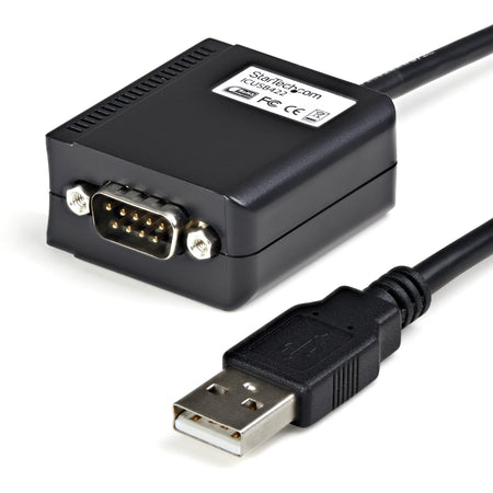 StarTech.com 6ft (1.8m) 1-Port Professional RS422/485 USB Serial Cable Adapter with COM Retention, USB to RS422 Adapter - TAA - ICUSB422