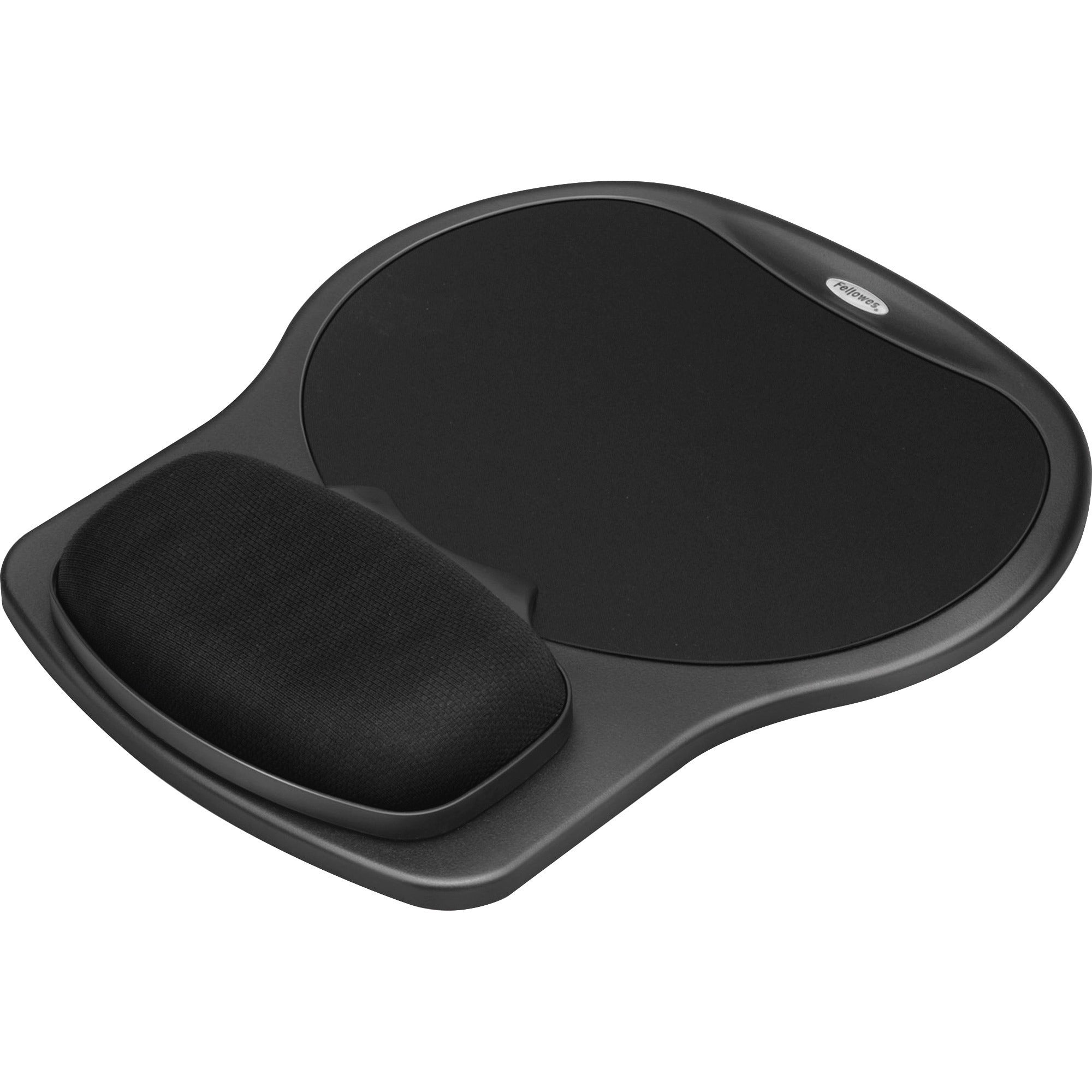 Fellowes&reg; Easy Glide Gel Mouse Pad Wrist Rest - Black (93730) - 93730