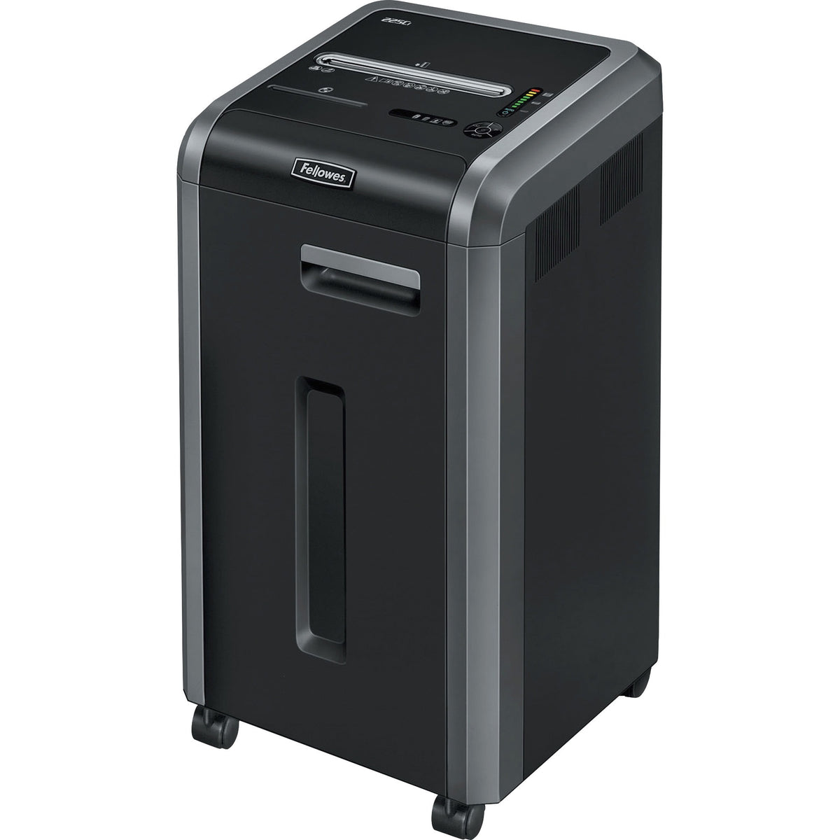 Fellowes&reg; 225Ci Paper Shredder | 100% Jam Proof, 22-Sheet, Cross-Cut Security, Commercial Grade | 3825001 Model, Black - 3825001