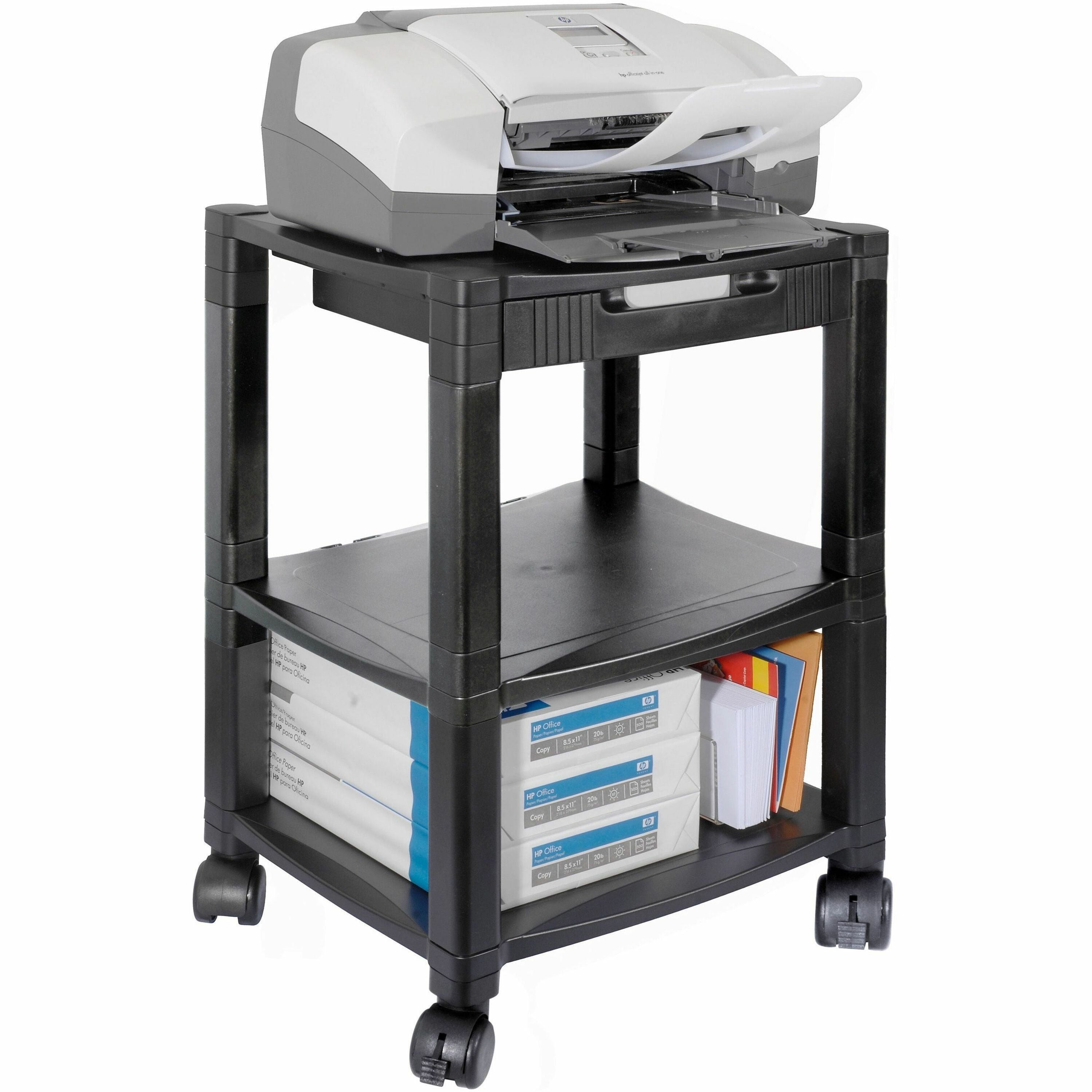 Kantek Three-shelf Mobile Printer/Fax Stand - PS540