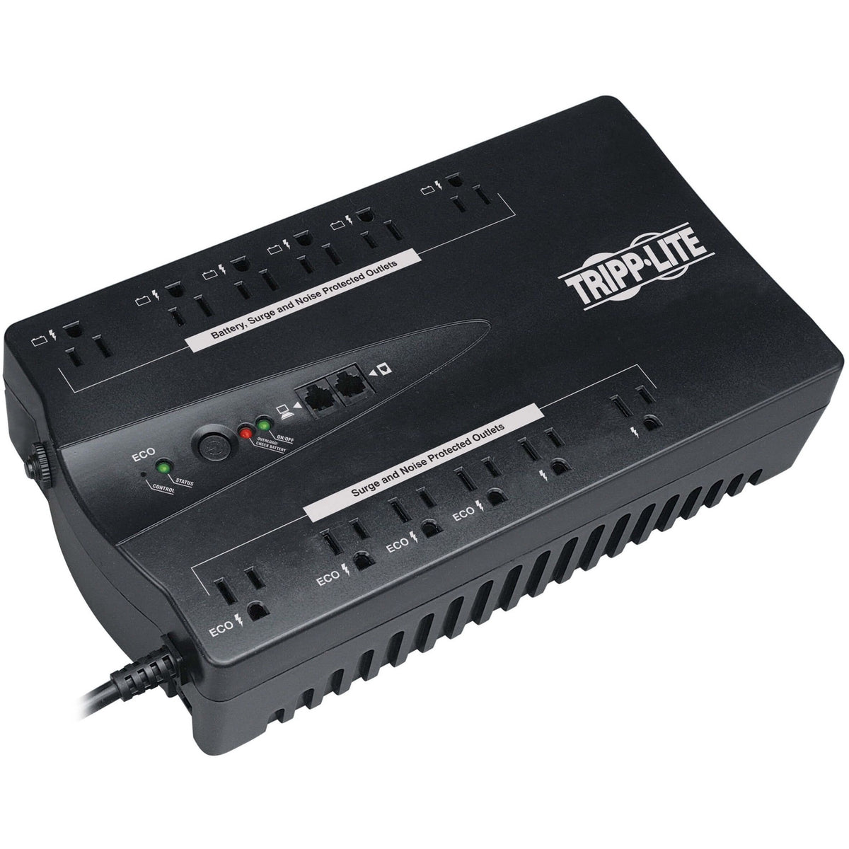 Tripp Lite by Eaton UPS TAA-Compliant ECO Series 120V 750VA 450W Energy-Saving Standby UPS with USB port and 12 Outlets - ECO750UPSTAA