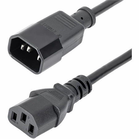 StarTech.com 6ft (1.8m) Power Extension Cord, C14 to C13, 10A 125V, 18AWG, Computer Power Cord Extension, Power Supply Extension Cable - PXT100