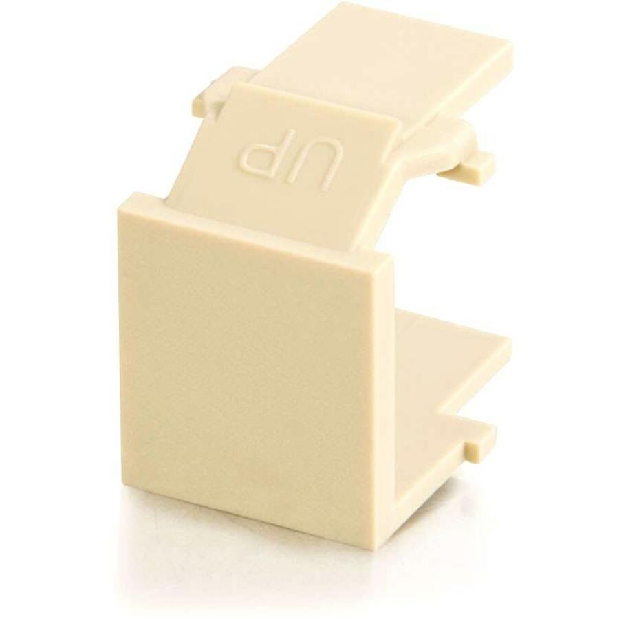 C2G Snap-In Blank Keystone Insert Module - Ivory - 03810