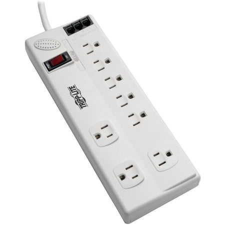Tripp Lite by Eaton Protect It! 8-Outlet Computer Surge Protector 8 ft. (2.43 m) Cord 3150 Joules Tel/Modem/Fax Protection TAA - TLP808TELTAA