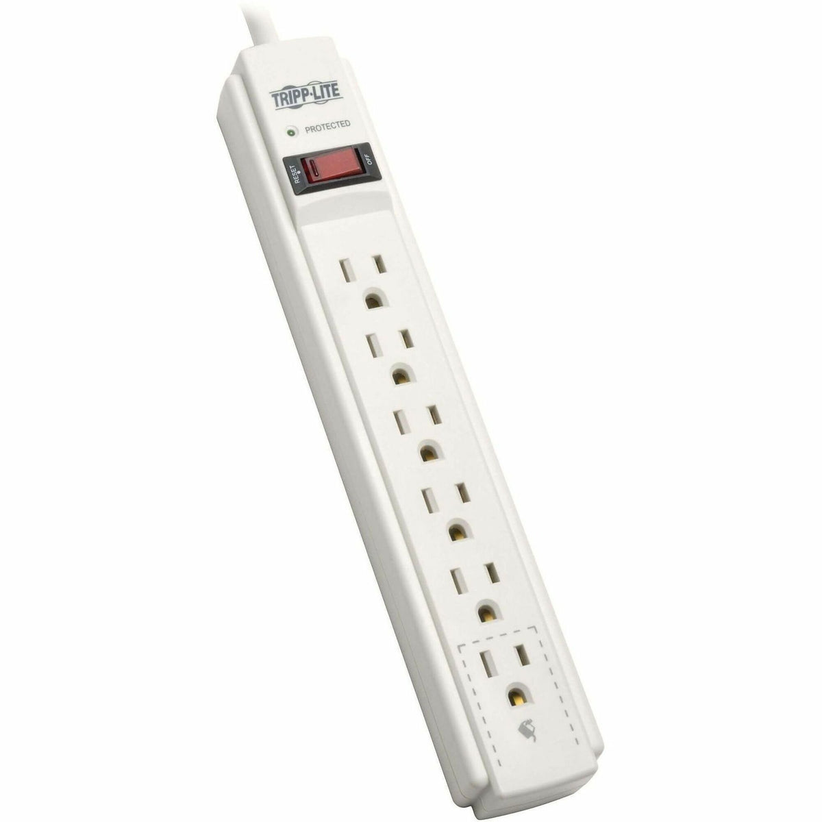 Eaton Tripp Lite Series Protect It! 6-Outlet Surge Protector, 6 ft. (1.83 m) Cord, 790 Joules, Diagnostic LED, TAA - TLP606TAA