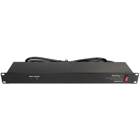 StarTech.com Rackmount PDU with 8 Outlets with Surge Protection - 19in Power Distribution Unit - 1U - RKPW081915