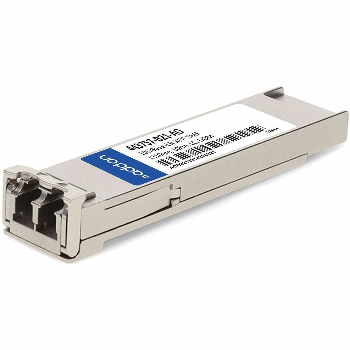 AddOn HP&reg; 443757-B21 Compatible TAA 10GBase-LR XFP Transceiver Low Power (SMF, 1310nm, 10km, LC, DOM) - 443757-B21-AO