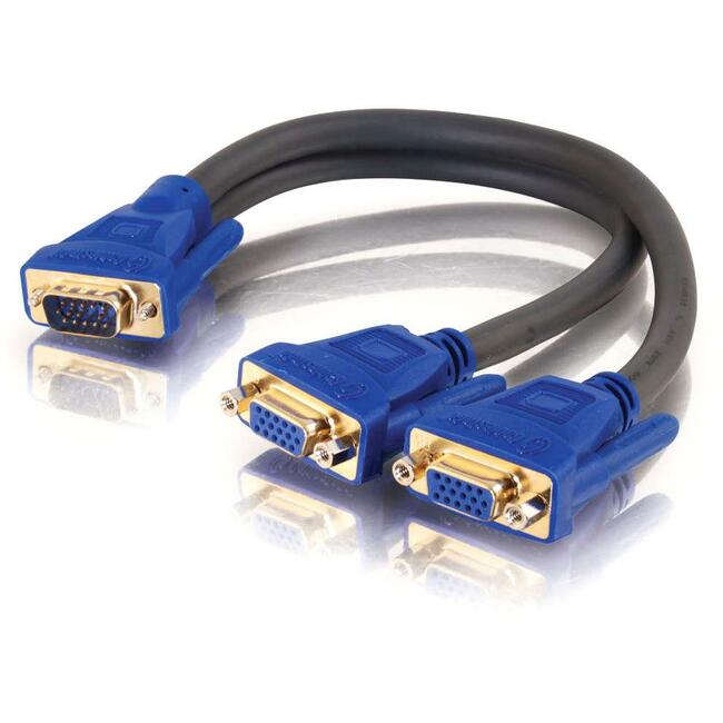 C2G Ultima One HD15 Male to Two HD15 Female SXGA Monitor Y-Cable - 29610