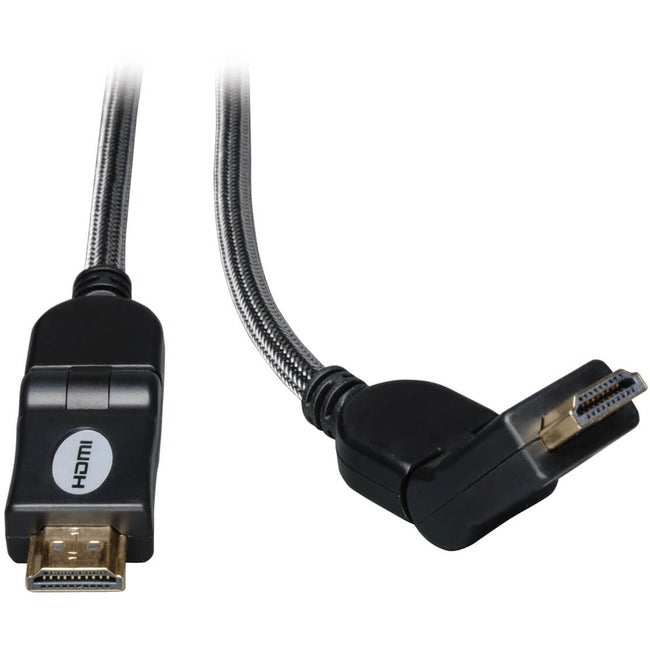 Eaton Tripp Lite Series High-Speed HDMI Cable with Swivel Connectors, Digital Video with Audio, UHD 4K (M/M), 3 ft. (0.91 m) - P568-003-SW