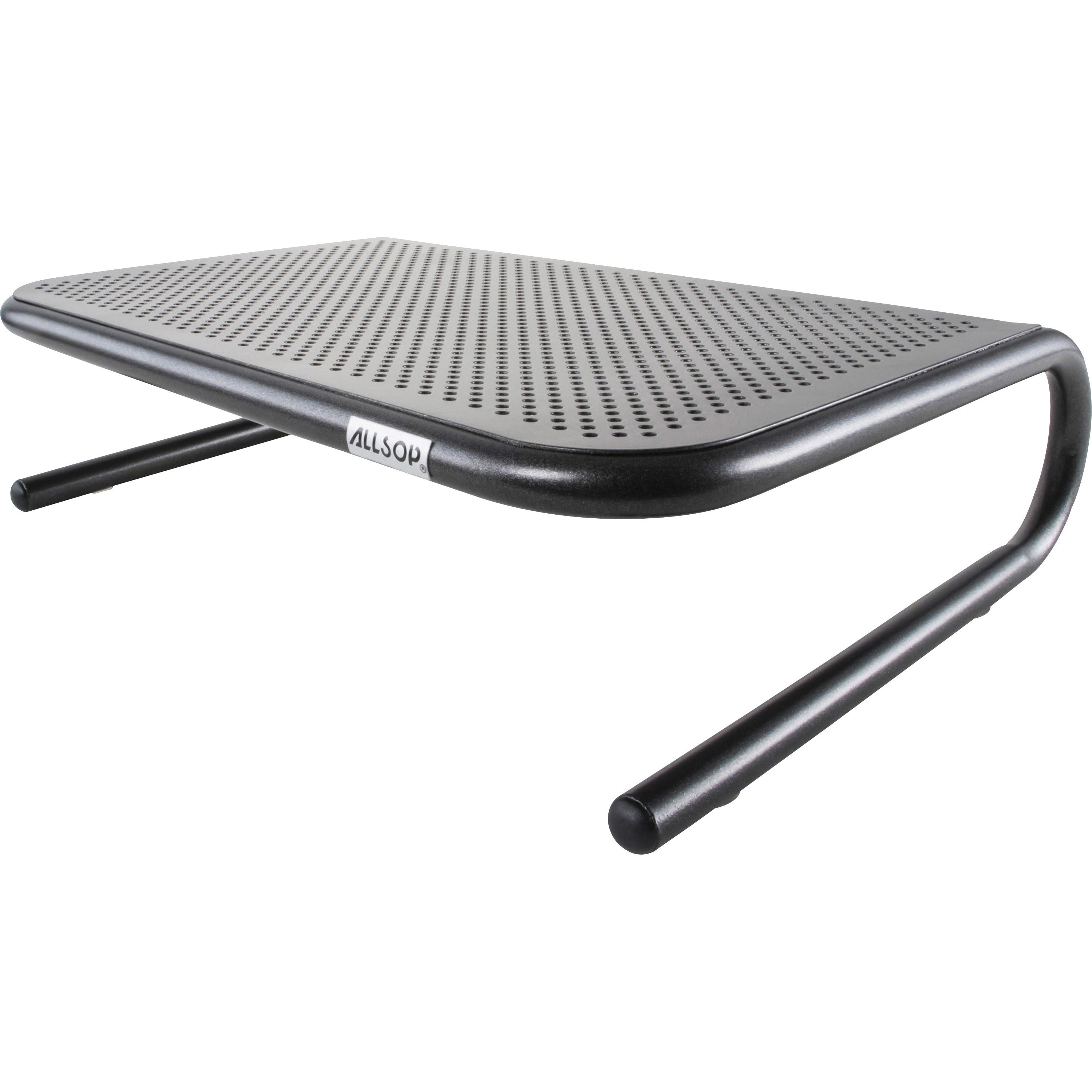 Allsop Metal Art Jr. Monitor Stand 14-Inch Wide Platform - Pearl Black (30165) - 30165