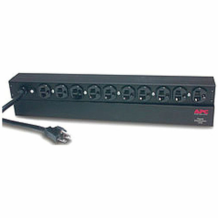 APC NetShelter Basic Rack PDU, 1U, 20A, 120V, 10 NEMA 5-20 outlets, 5-20P inlet - AP9563