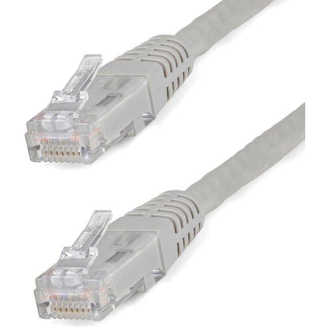 StarTech.com 25ft CAT6 Ethernet Cable - Gray Molded Gigabit - 100W PoE UTP 650MHz - Category 6 Patch Cord UL Certified Wiring/TIA - C6PATCH25GR