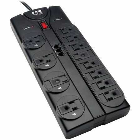 Tripp Lite by Eaton Protect It! 12-Outlet Surge Protector 8 ft. (2.43 m) Cord 2160 Joules Tel/Modem Protection - TLP1208TEL