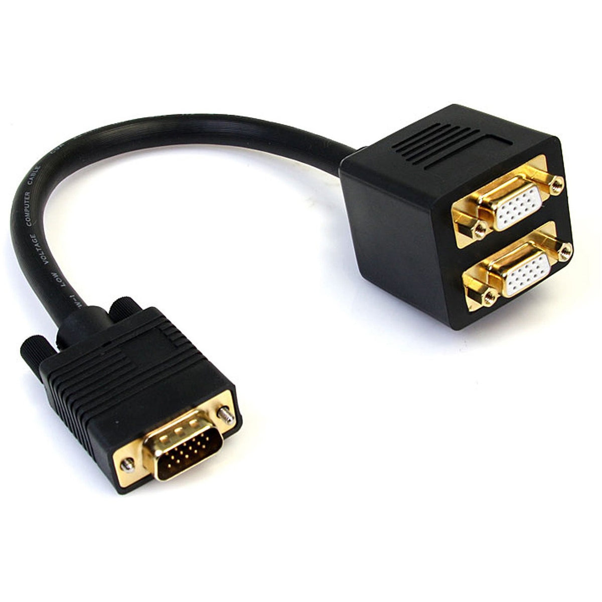StarTech.com 1 ft VGA to 2x VGA Video Splitter Cable? M/F - VGASPL1VV