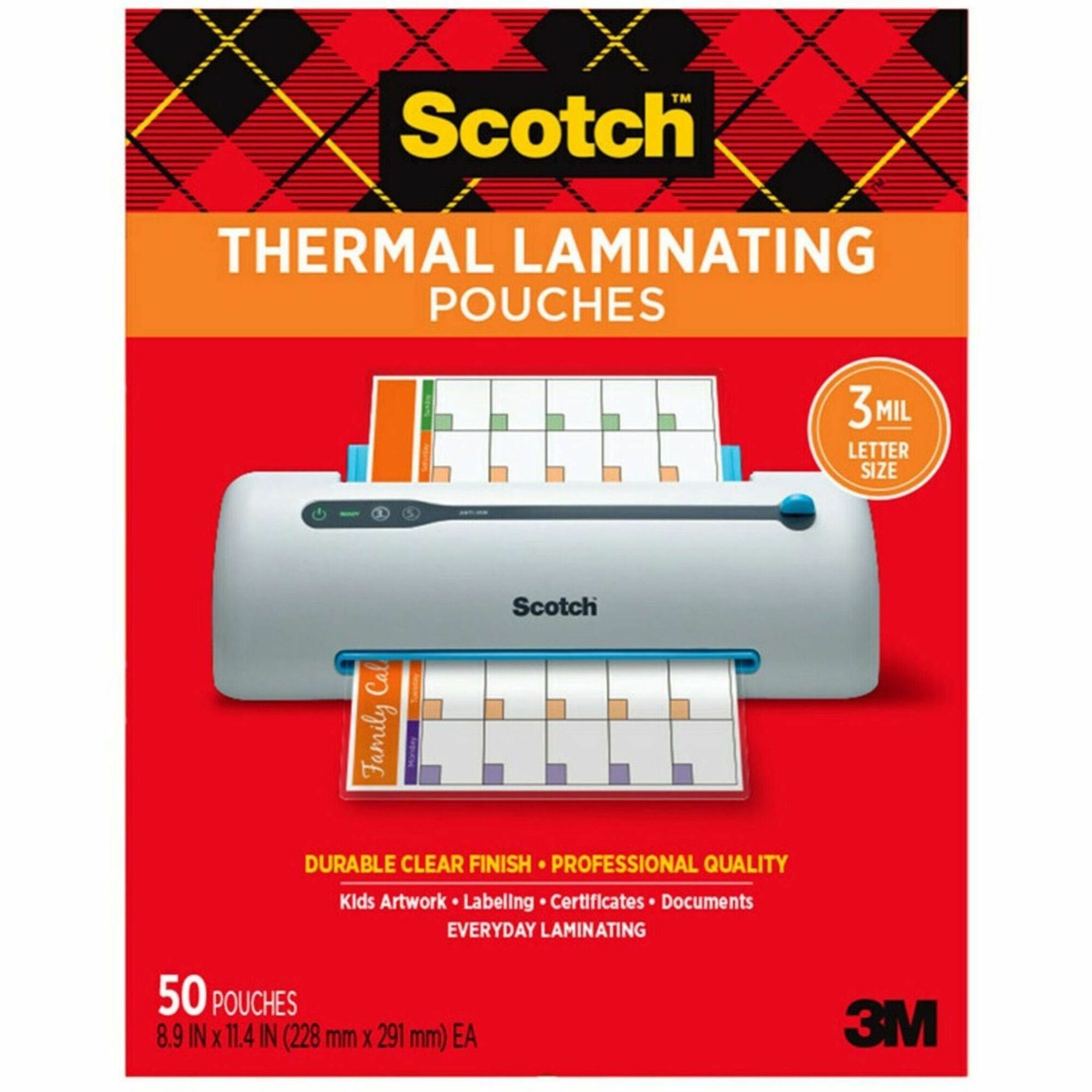 Scotch Thermal Laminating Pouches - TP385450