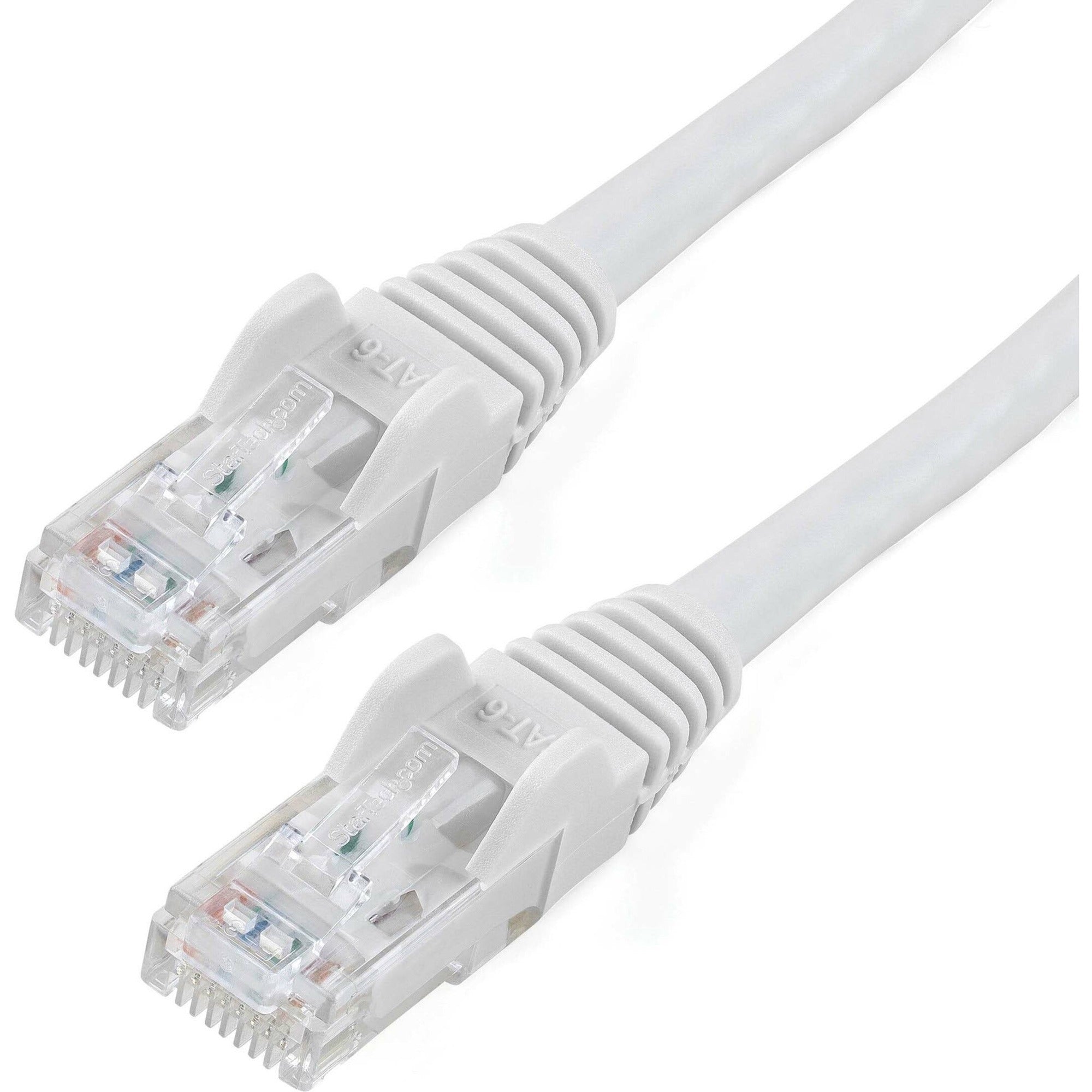 StarTech.com 10ft CAT6 Ethernet Cable - White Snagless Gigabit - 100W PoE UTP 650MHz Category 6 Patch Cord UL Certified Wiring/TIA - N6PATCH10WH