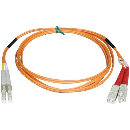 Tripp Lite by Eaton 1M Duplex Multimode 50/125 Fiber Optic Patch Cable LC/SC 3' 3ft 1 Meter - N516-01M
