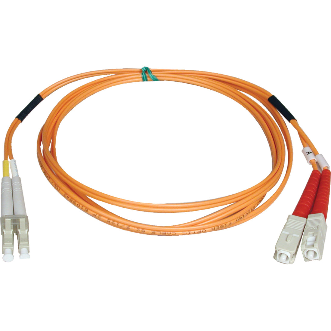 Tripp Lite by Eaton 2M Duplex Multimode 50/125 Fiber Optic Patch Cable LC/SC 6' 6ft 2 Meter - N516-02M