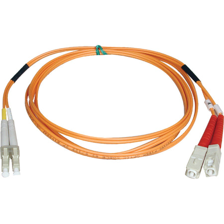 Tripp Lite by Eaton 2M Duplex Multimode 50/125 Fiber Optic Patch Cable LC/SC 6' 6ft 2 Meter - N516-02M