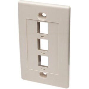 Intellinet Network Solutions 3 Outlet Wall Plate, Ivory - 162944