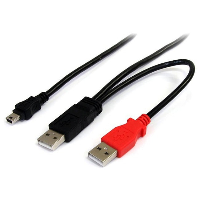 StarTech.com 3ft USB Y Cable for External Hard Drive - USB2HABMY3