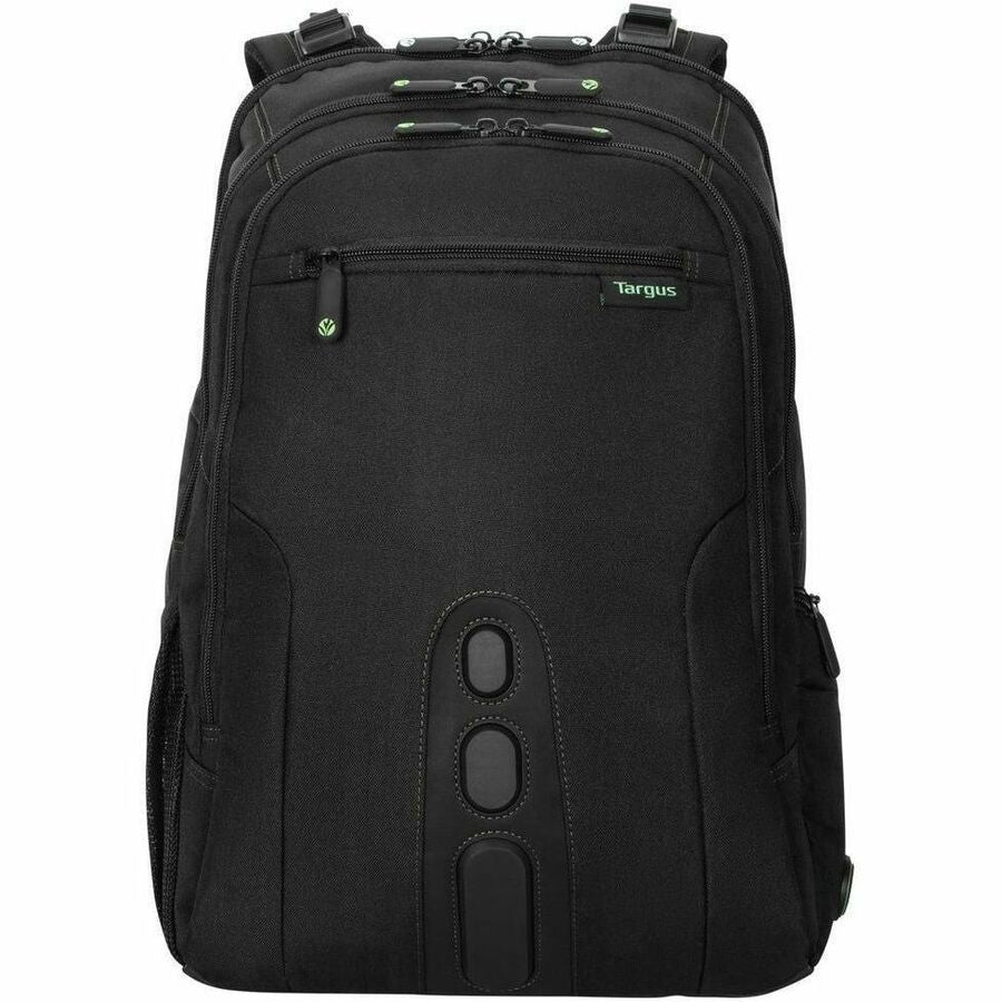 Targus Spruce EcoSmart TBB019US Carrying Case (Backpack) for 17" Notebook - Black, Green - TAA Compliant - TBB019US