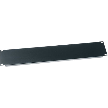 Middle Atlantic 2RU Blank Rack Panel - Steel and Flanged Blank Panel - Flat Black Powder Coat - EB2