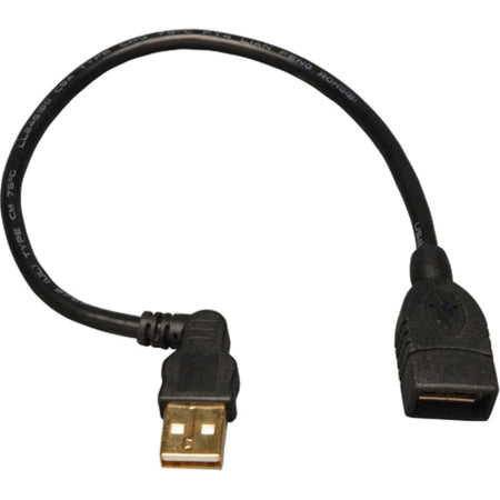 Eaton Tripp Lite Series USB Extension Cable (USB-A Right-Angle M to USB-A F), 10-in. (25.4 cm) - U005-10I