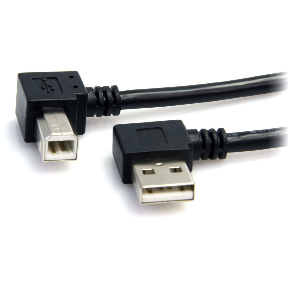 StarTech.com 3 ft A Right Angle to B Right Angle USB Cable - M/M - USB2HAB2RA3