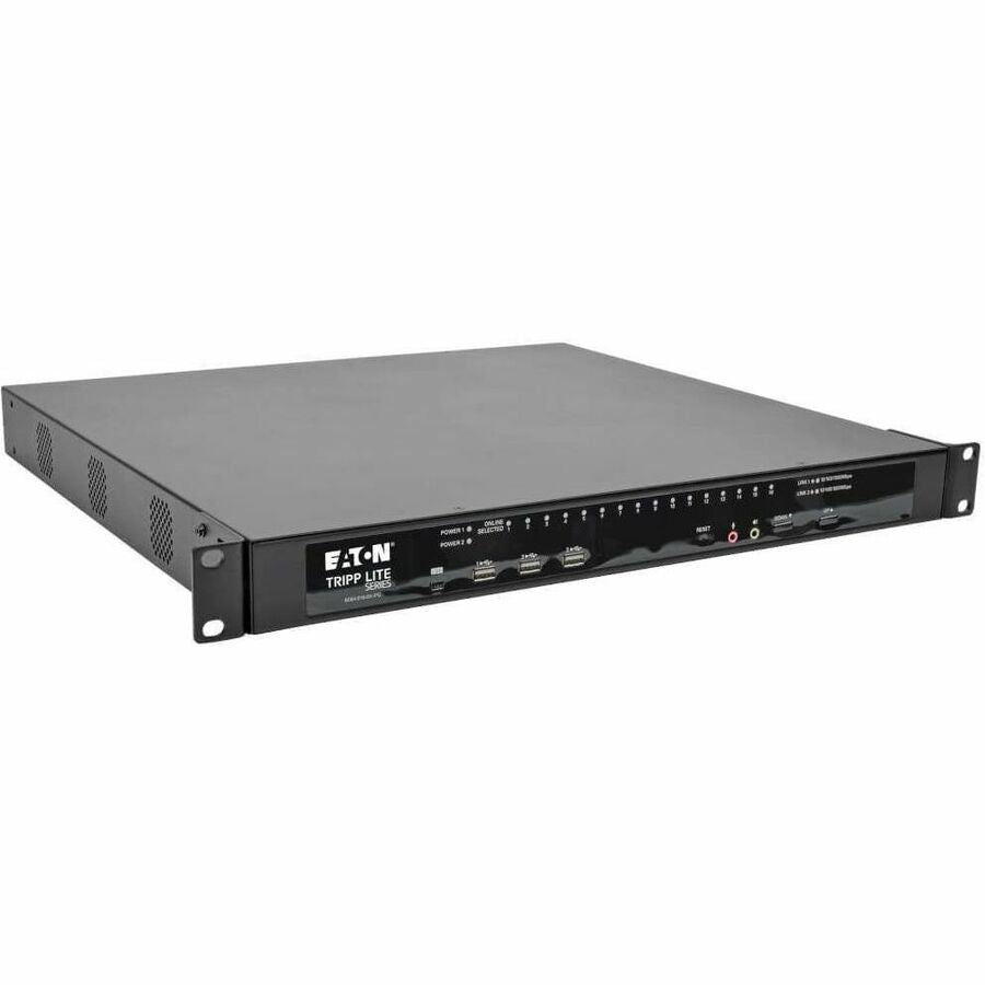 Eaton Tripp Lite Series NetDirector 16-Port Cat5 KVM over IP Switch - Virtual Media, 4 Remote + 1 Local User, 1U Rack-Mount, TAA - B064-016-04-IPG