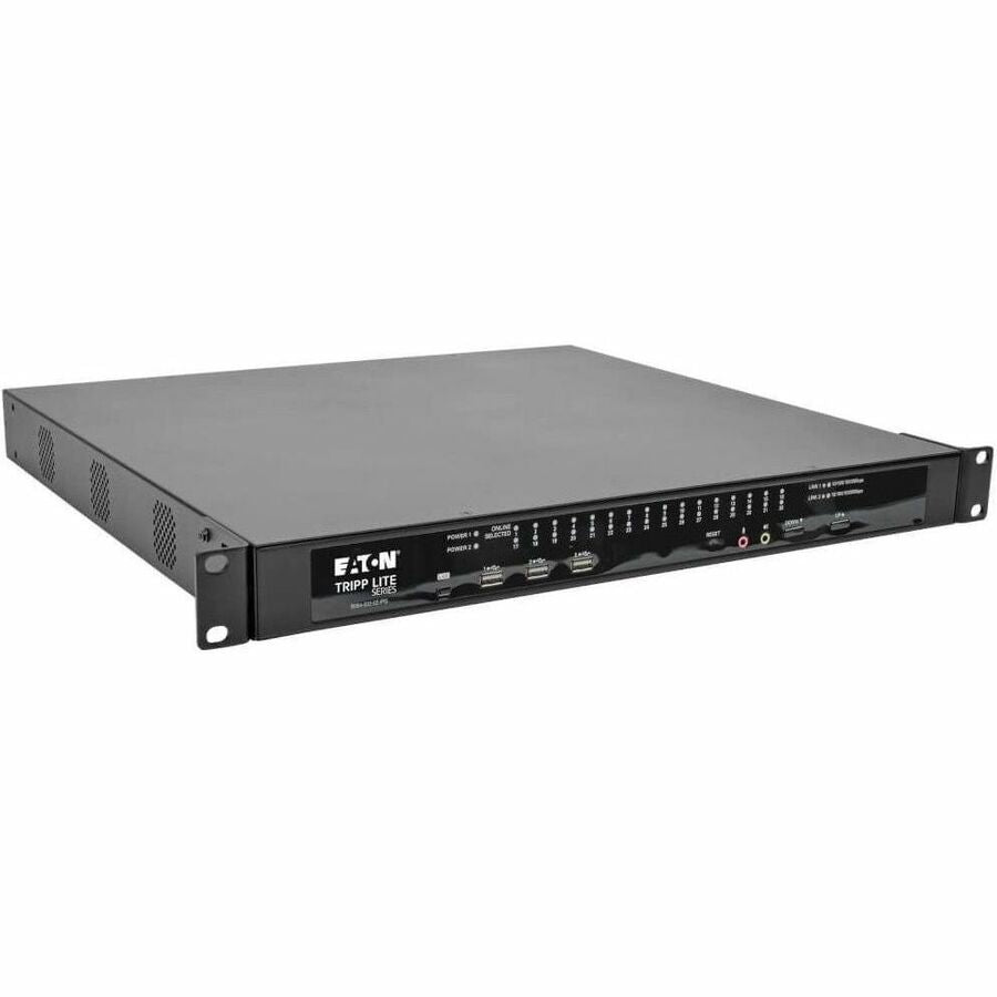 Eaton Tripp Lite Series NetDirector 32-Port Cat5 KVM over IP Switch - Virtual Media, 2 Remote + 1 Local User, 1U Rack-Mount, TAA - B064-032-02-IPG