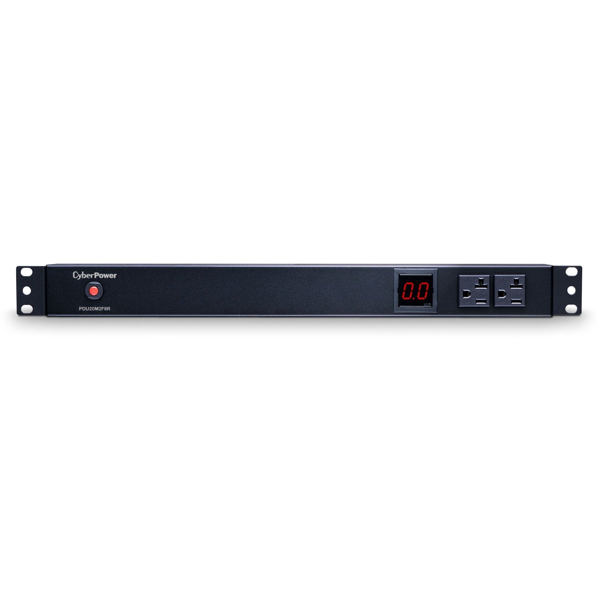 CyberPower PDU20M2F8R 100 - 125 VAC 20A Metered PDU - PDU20M2F8R