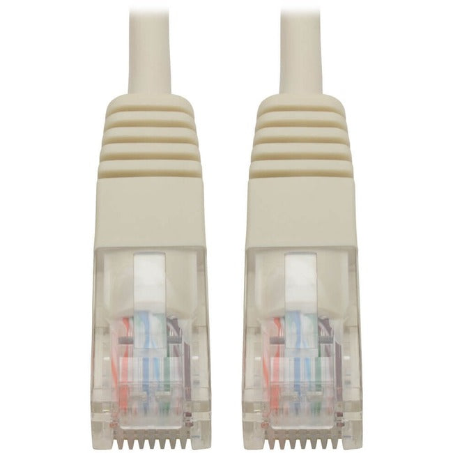 Eaton Tripp Lite Series Cat5e 350 MHz Molded (UTP) Ethernet Cable (RJ45 M/M), PoE - White, 10 ft. (3.05 m) - N002-010-WH