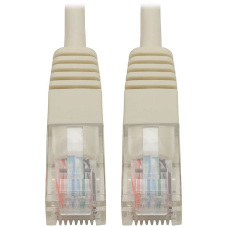 Eaton Tripp Lite Series Cat5e 350 MHz Molded (UTP) Ethernet Cable (RJ45 M/M), PoE - White, 10 ft. (3.05 m) - N002-010-WH