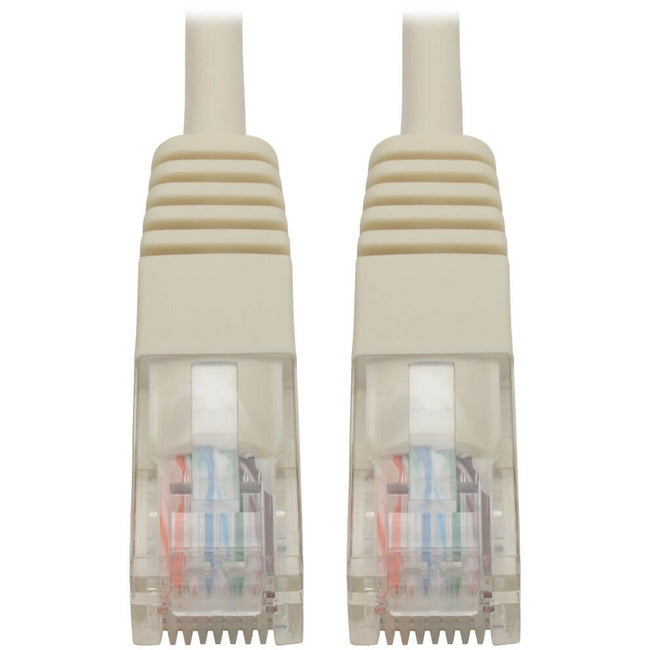 Eaton Tripp Lite Series Cat5e 350 MHz Molded (UTP) Ethernet Cable (RJ45 M/M), PoE - White, 5 ft. (1.52 m) - N002-005-WH