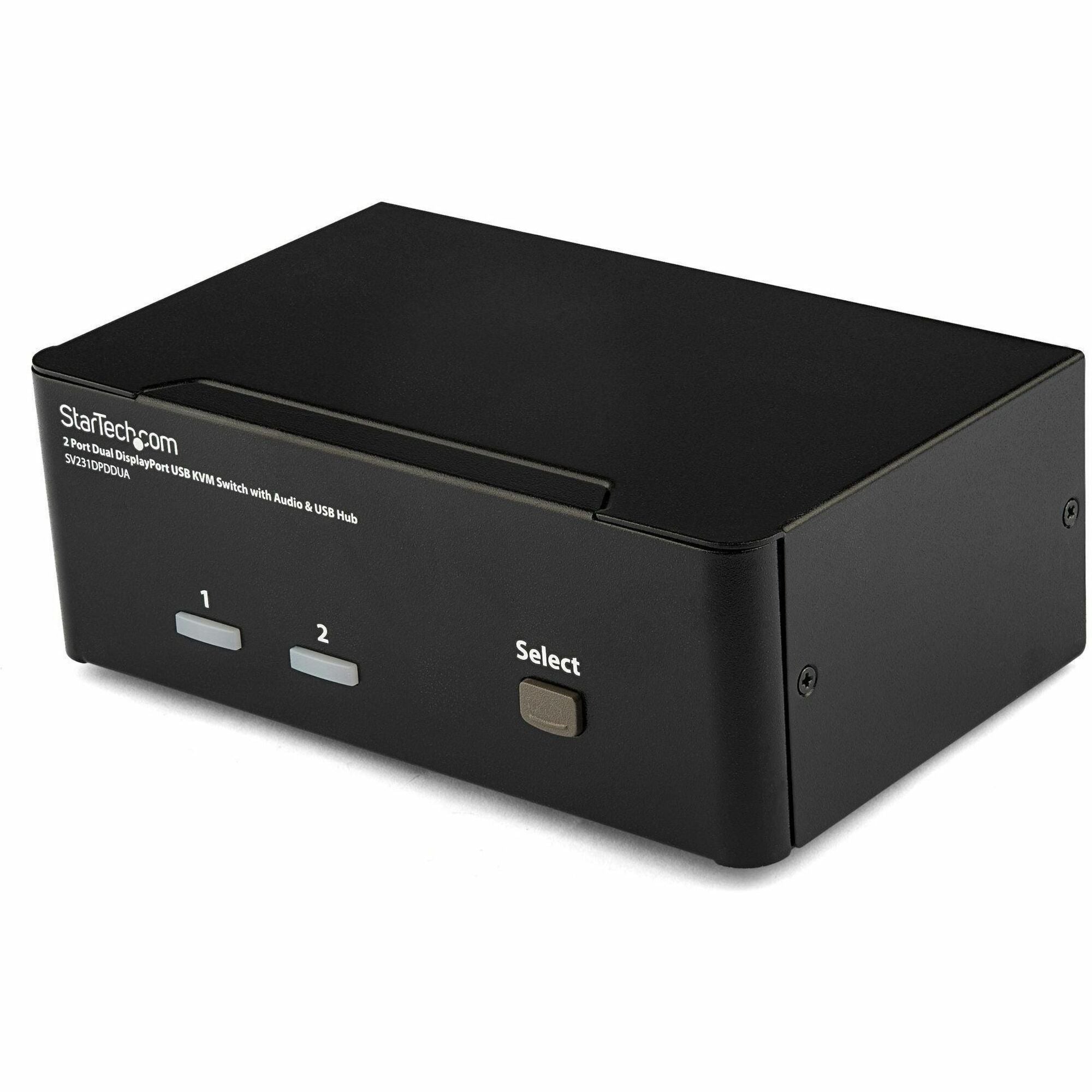 StarTech.com 2 Port Dual DisplayPort USB KVM Switch with Audio - SV231DPDDUA