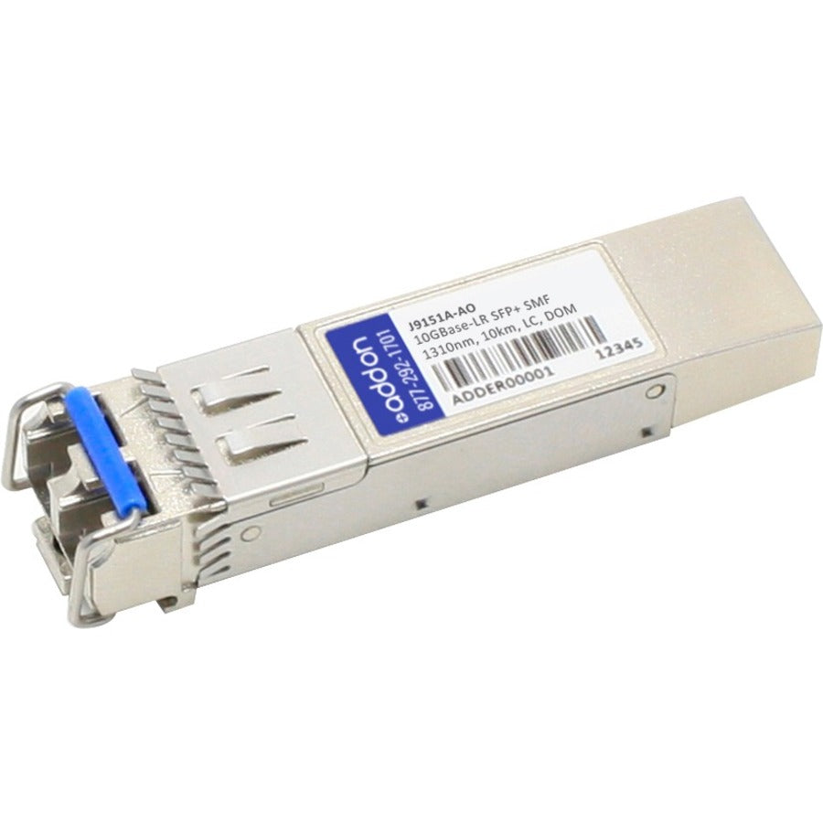 AddOn HP J9151A Compatible TAA Compliant 10GBase-LR SFP+ Transceiver (SMF, 1310nm, 10km, LC, DOM) - J9151A-AO