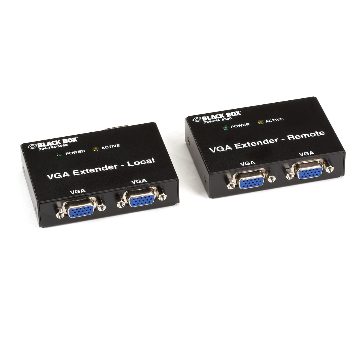 Black Box VGA Extender Kit, 2-Port Local, 2-Port Remote - AC555A-R2