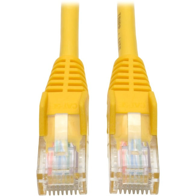 Eaton Tripp Lite Series Cat5e 350 MHz Snagless Molded (UTP) Ethernet Cable (RJ45 M/M), PoE - Yellow, 3 ft. (0.91 m) - N001-003-YW