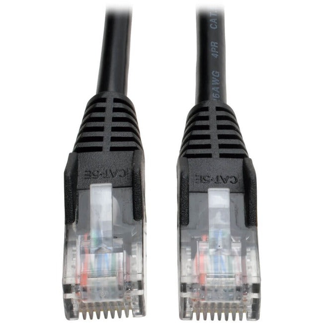 Eaton Tripp Lite Series Cat5e 350 MHz Snagless Molded (UTP) Ethernet Cable (RJ45 M/M), PoE - Black, 6 ft. (1.83 m) - N001-006-BK