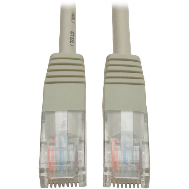 Eaton Tripp Lite Series Cat5e 350 MHz Molded (UTP) Ethernet Cable (RJ45 M/M), PoE - Gray, 4 ft. (1.22 m) - N002-004-GY